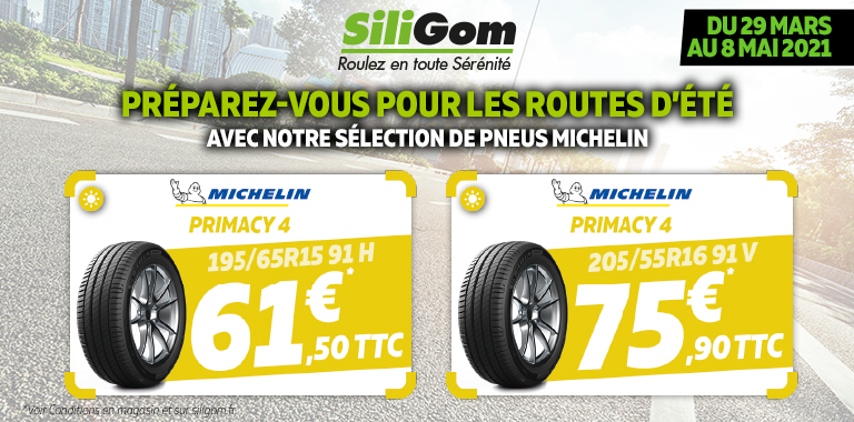 OFFRE MICHELIN AVRIL 2021 - 15 ET 16 POUCES